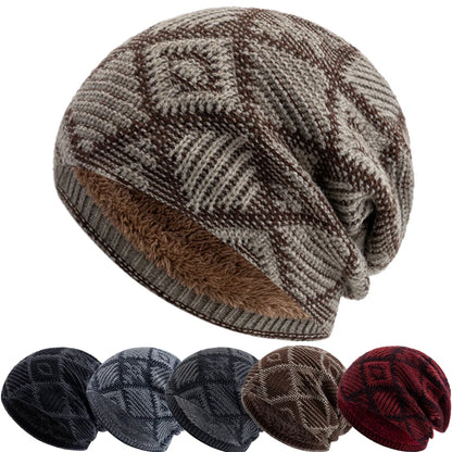 Kearney Winter Rhombuses Fur Knitted Beanie - Urban Caps