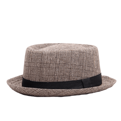 Kenhof Linen Porkpie Hat - Timeless Linen Porkpie Hat For Polished Casual Looks Today