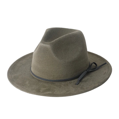 Kessel Suede Fedora Hat - Classic Vegan Suede And Cotton Fedora With Timeless Silhouette