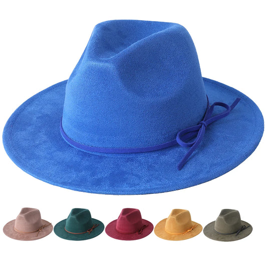 Kessel Suede Fedora Hat - Classic Vegan Suede And Cotton Fedora With Timeless Silhouette