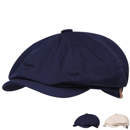 Kimber Cotton Newsboy Cap - Timeless Cotton Newsboy Cap With Classic Casual Style
