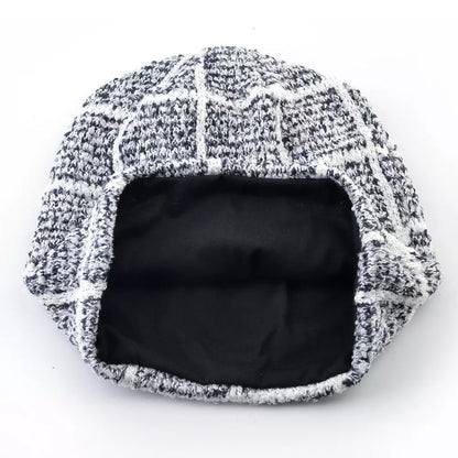 Kungs Plaid Knitted Cotton Beanie - Urban Caps