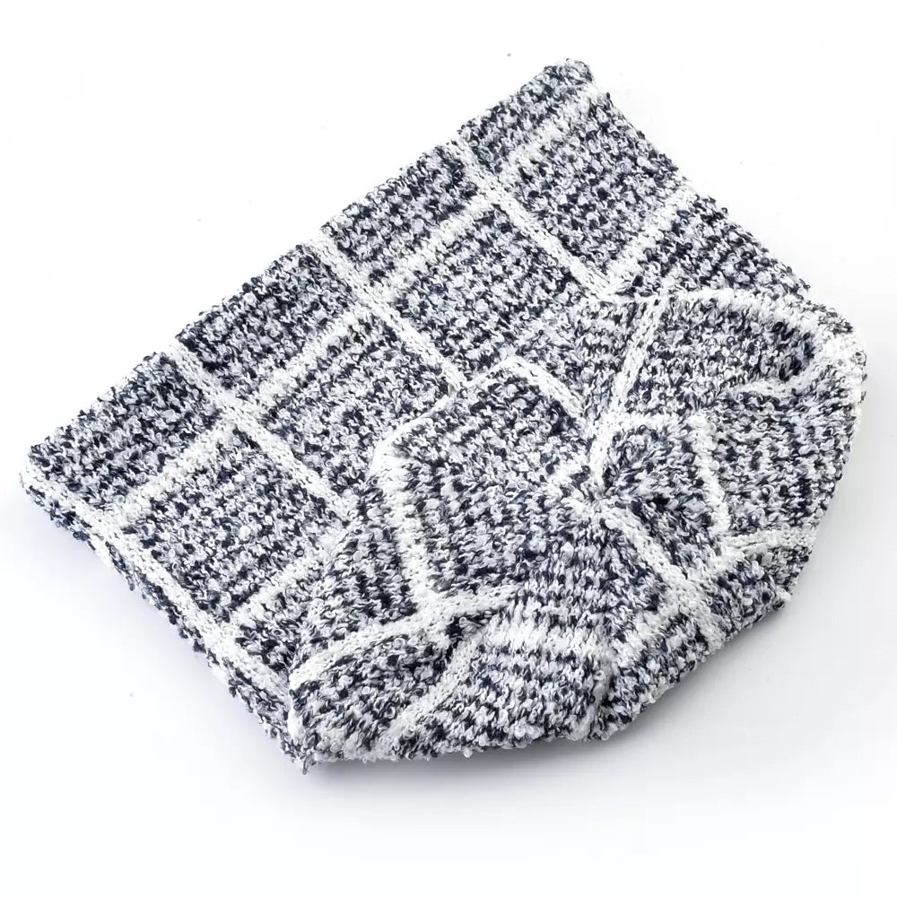 Kungs Plaid Knitted Cotton Beanie - Urban Caps