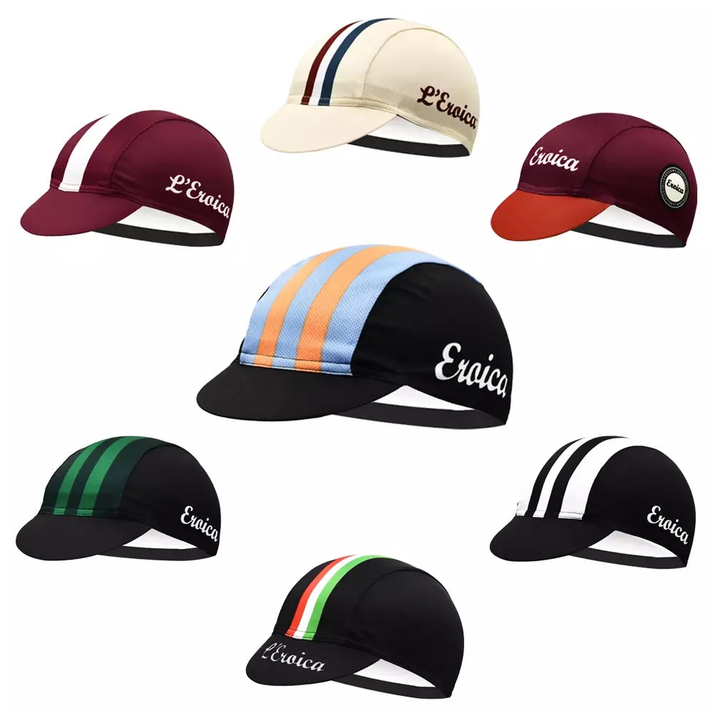 L'Eroica Classic Cycling Cap Crafted In Soft Acrylic With Adjustable Fit