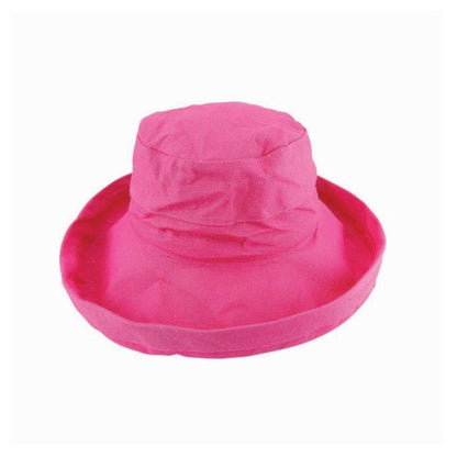 Avenel Whitney Deluxe Cotton Linen Breton Hat with Turned Brim and UPF 50+ Protection
