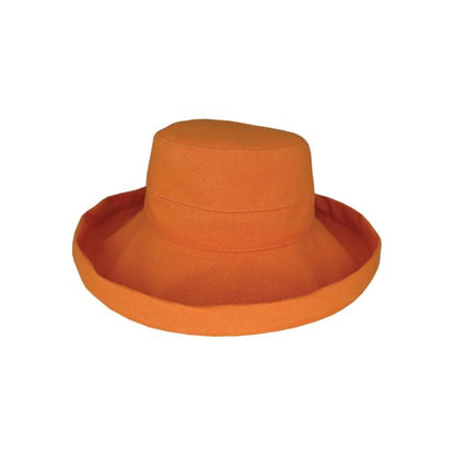 Avenel Whitney Deluxe Cotton Linen Breton Hat with Turned Brim and UPF 50+ Protection