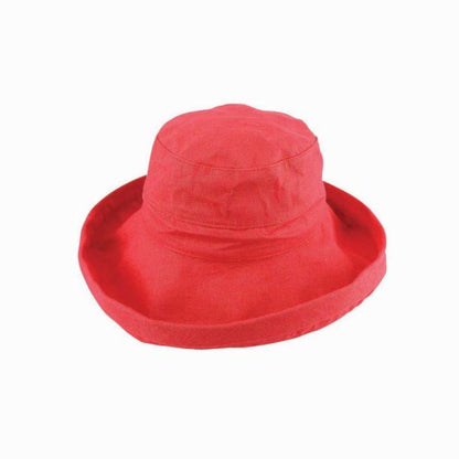 Avenel Whitney Deluxe Cotton Linen Breton Hat with Turned Brim and UPF 50+ Protection