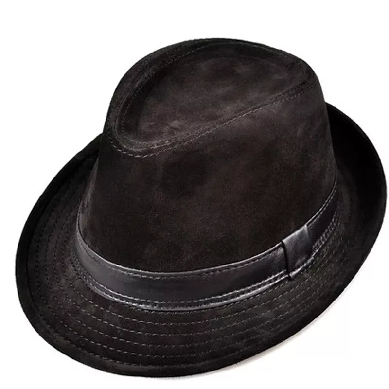 Lamarck Nubuck Trilby - Leather Hat