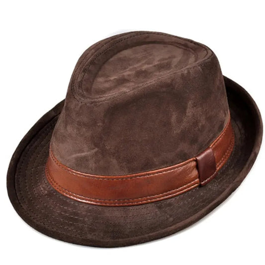 Lamarck Nubuck Trilby - Leather Hat