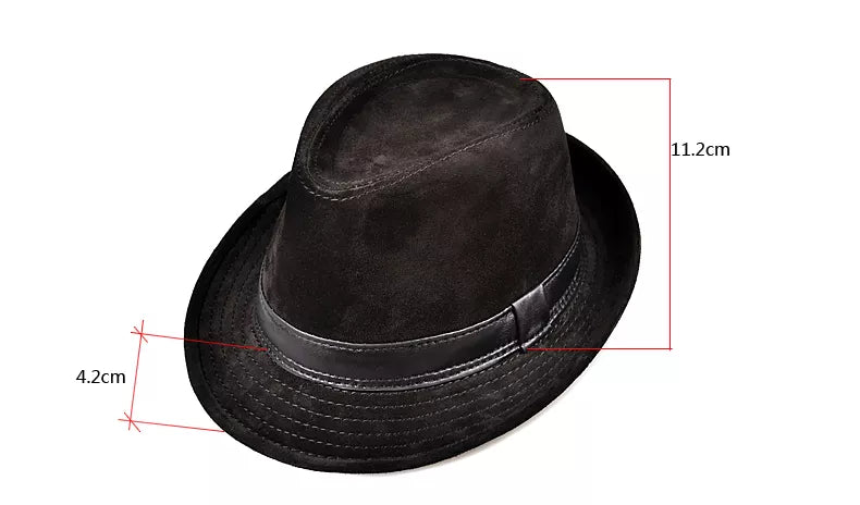 Lamarck Nubuck Trilby - Leather Hat