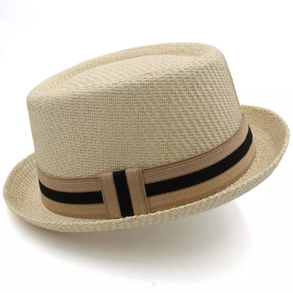 Lambert Porkpie Hat – Lightweight Summer Straw Fedora Style
