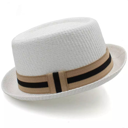 Lambert Porkpie Hat – Lightweight Summer Straw Fedora Style