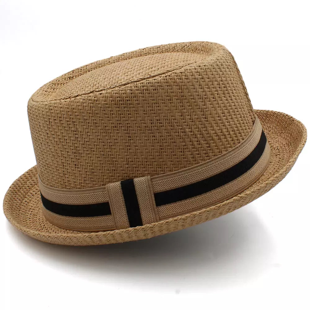 Lambert Porkpie Hat – Lightweight Summer Straw Fedora Style