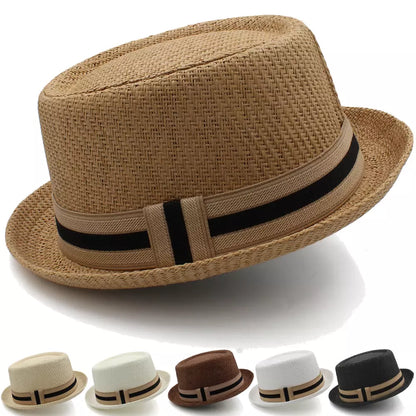 Lambert Porkpie Hat – Lightweight Summer Straw Fedora Style