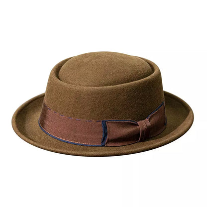 Lancashire Vintage Wool Porkpie Hat - Scottish Wool For Casual And Smart Outfits