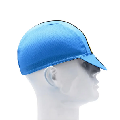 Landrien Belgium Blue Cycling Cap Adjustable Universal Fit Performance
