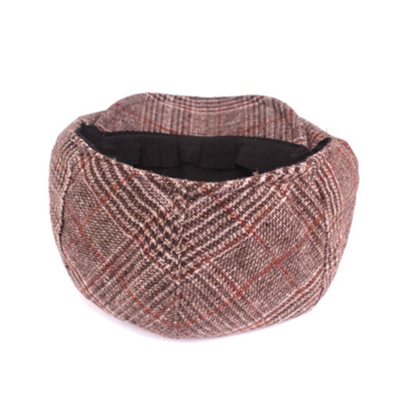Lausanne Tartan Cotton Flat Cap - Classic Plaid Flat Cap For Smart Casual Looks Today