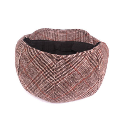 Lausanne Tartan Cotton Flat Cap - Classic Plaid Flat Cap For Smart Casual Looks Today