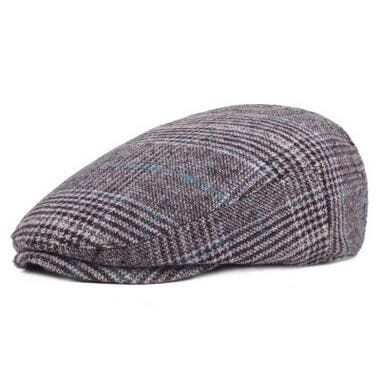 Lausanne Tartan Cotton Flat Cap - Classic Plaid Flat Cap For Smart Casual Looks Today