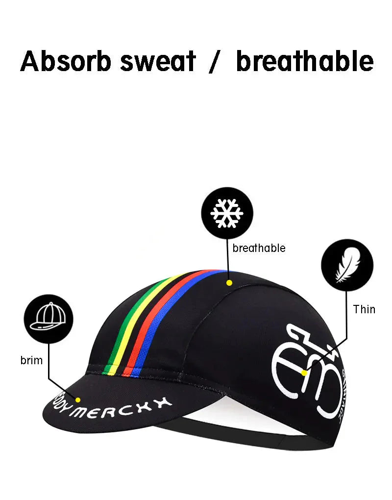 Le Tour Retro Cycling Cap Breathable Quick Dry Acrylic Fabric For Comfort