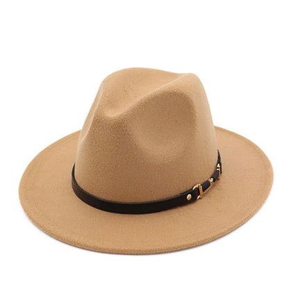 Le Bon Classic Fedora Hat - Cotton Classic Fedora With Plain Pattern For Casual Looks