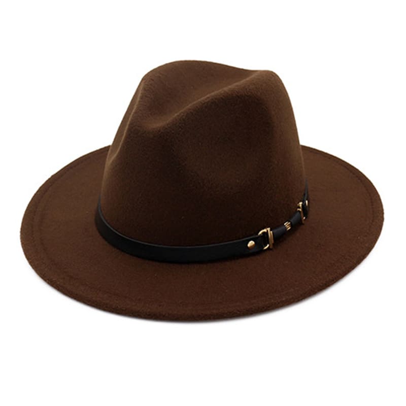 Le Bon Classic Fedora Hat - Cotton Classic Fedora With Plain Pattern For Casual Looks
