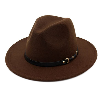 Le Bon Classic Fedora Hat - Cotton Classic Fedora With Plain Pattern For Casual Looks