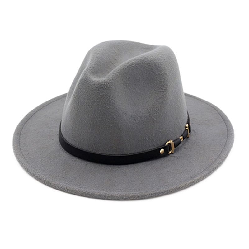 Le Bon Classic Fedora Hat - Cotton Classic Fedora With Plain Pattern For Casual Looks