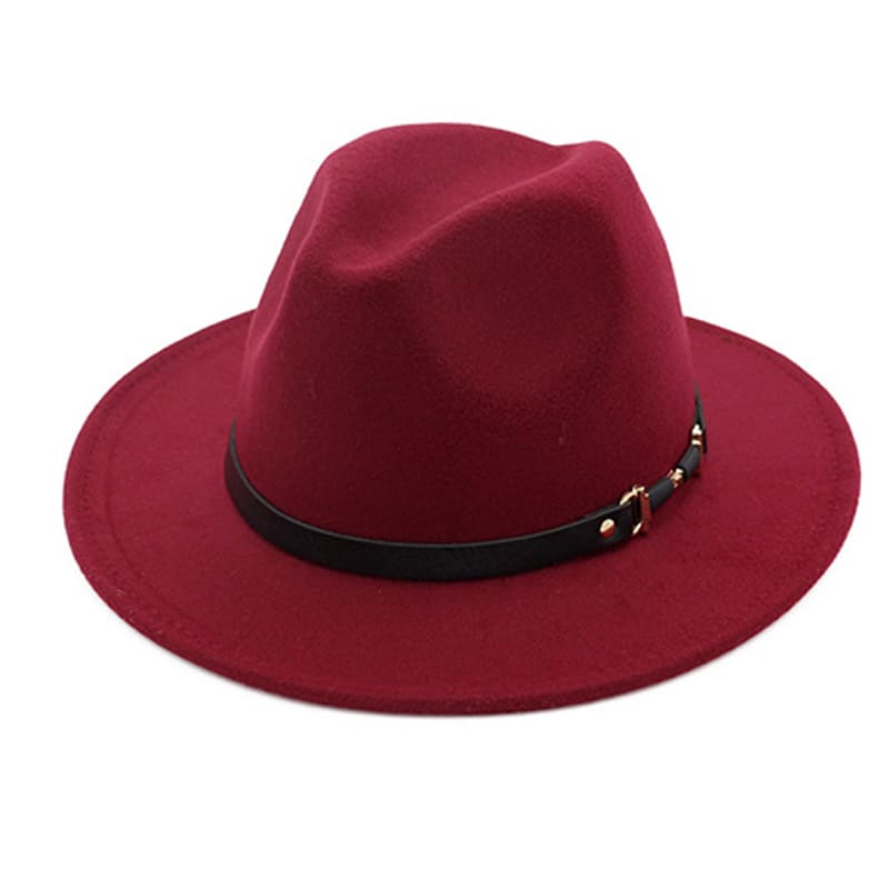 Le Bon Classic Fedora Hat - Cotton Classic Fedora With Plain Pattern For Casual Looks