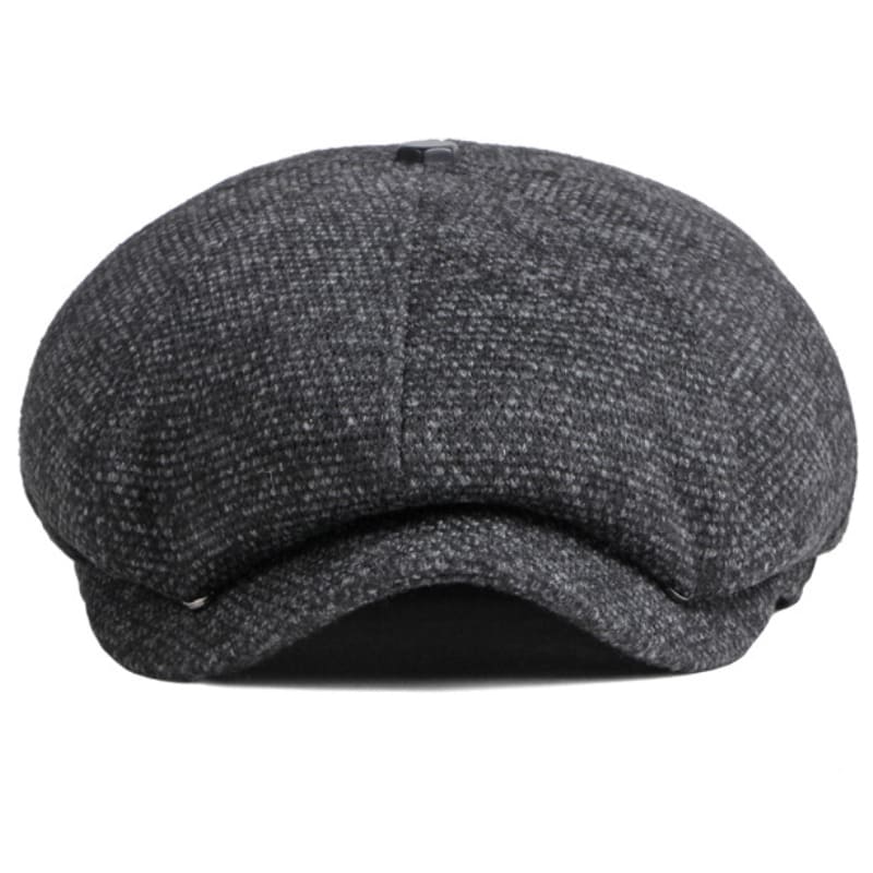 Leeds Thick Plain Newsboy Cap - Classic Flat Crown Style In Pattern With Timeless Look
