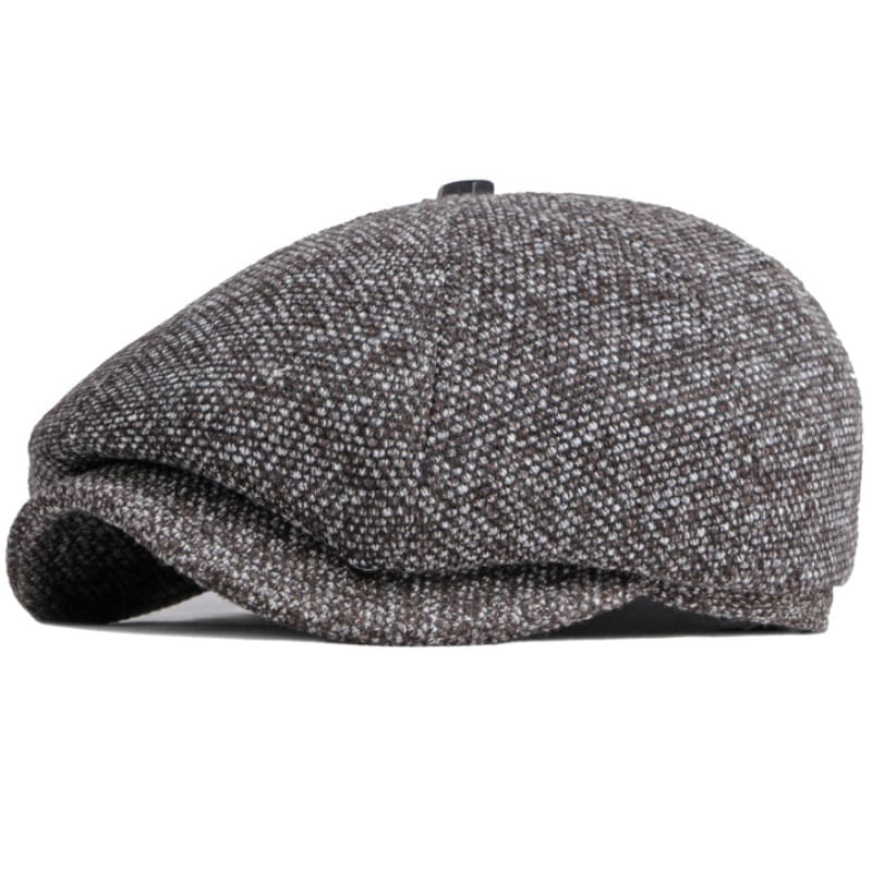 Leeds Thick Plain Newsboy Cap - Classic Flat Crown Style In Pattern With Timeless Look