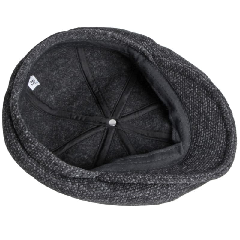 Leeds Thick Plain Newsboy Cap - Classic Flat Crown Style In Pattern With Timeless Look