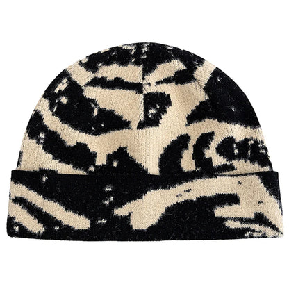 Leith Camouflage Knitted Beanie – Stretch Fit Winter Warm Hat