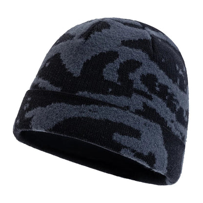 Leith Camouflage Knitted Beanie – Stretch Fit Winter Warm Hat