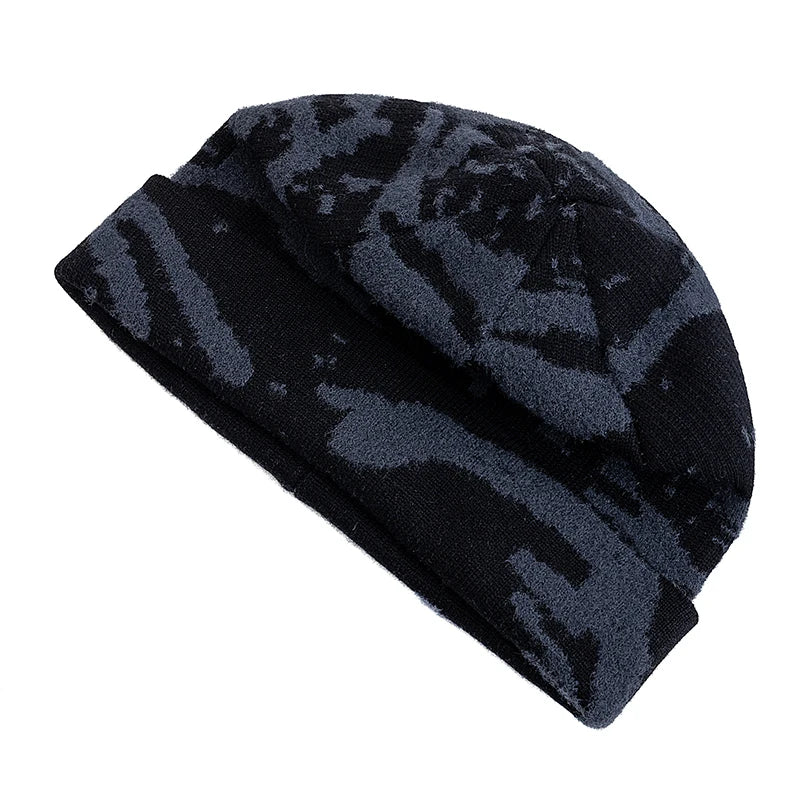 Leith Camouflage Knitted Beanie – Stretch Fit Winter Warm Hat