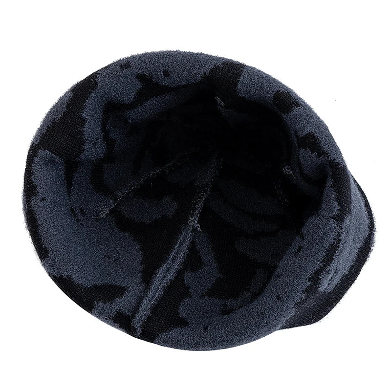 Leith Camouflage Knitted Beanie – Stretch Fit Winter Warm Hat