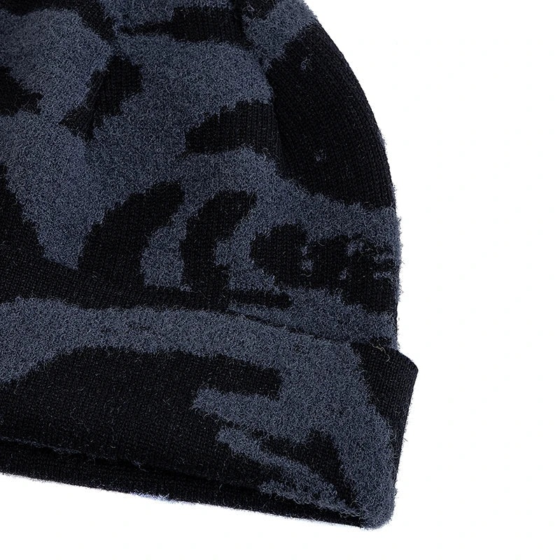 Leith Camouflage Knitted Beanie – Stretch Fit Winter Warm Hat