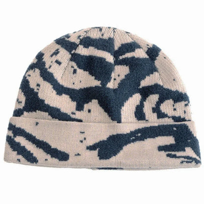 Leith Camouflage Knitted Beanie – Stretch Fit Winter Warm Hat