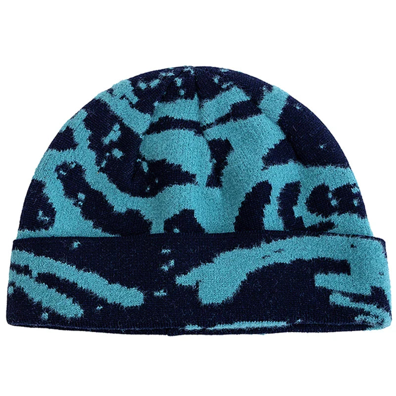 Leith Camouflage Knitted Beanie – Stretch Fit Winter Warm Hat