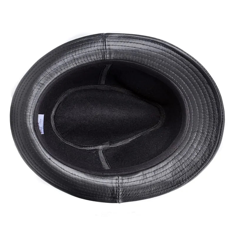 Lemont Genuine Leather Trilby Hat – Premium Short Brim Smart Hat