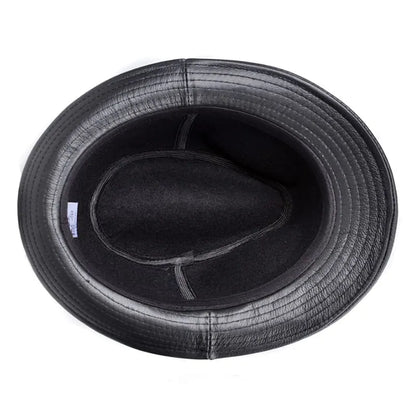 Lemont Genuine Leather Trilby Hat – Premium Short Brim Smart Hat