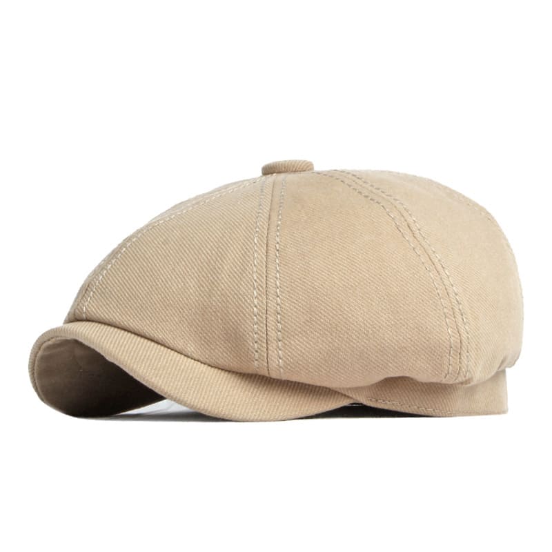 Lemuel Cotton Newsboy Cap - Classic Cotton Newsboy Cap With Timeless Style For Any Look