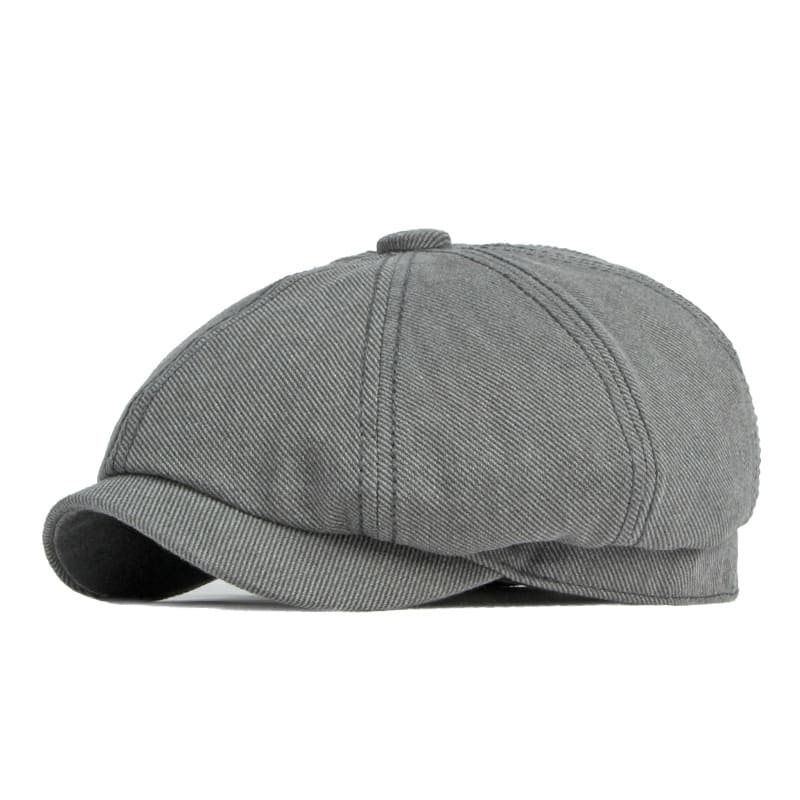 Lemuel Cotton Newsboy Cap - Classic Cotton Newsboy Cap With Timeless Style For Any Look