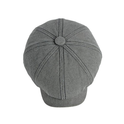 Lemuel Cotton Newsboy Cap - Classic Cotton Newsboy Cap With Timeless Style For Any Look