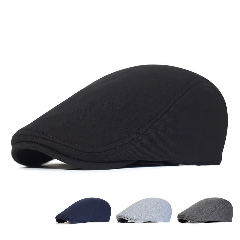 Leuven Plain Cotton Flat Cap – Lightweight Everyday Classic Cap