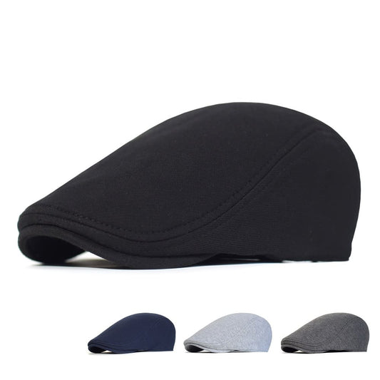 Leuven Plain Cotton Flat Cap – Lightweight Everyday Classic Cap