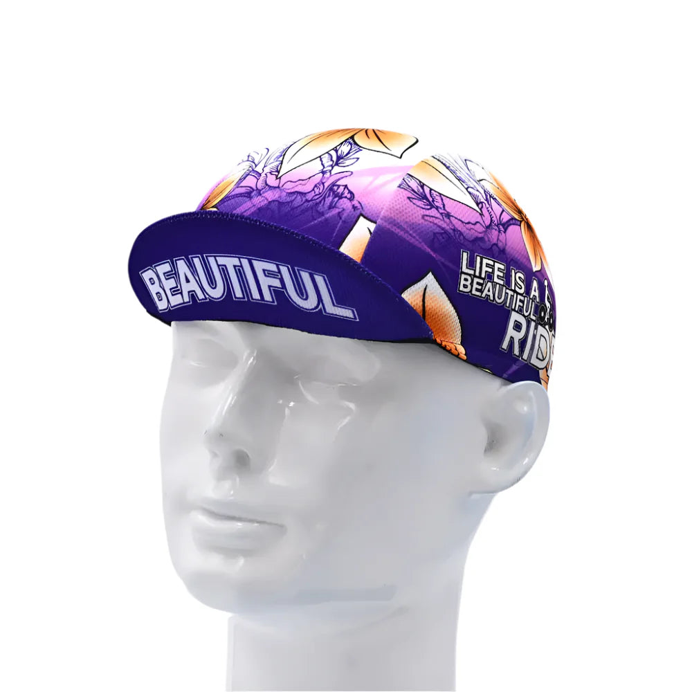 Life Is A Beautiful Ride Cycling Cap With Soft Acrylic For Comfort