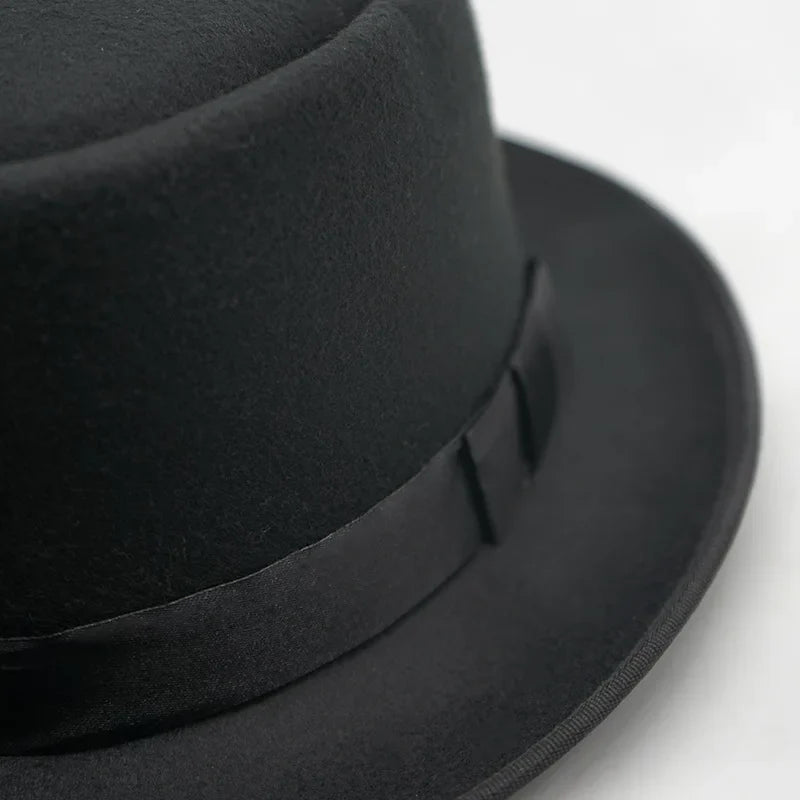Linegard Retro Feathers Bowler Hat With Pheasant Feather Breathable Cotton