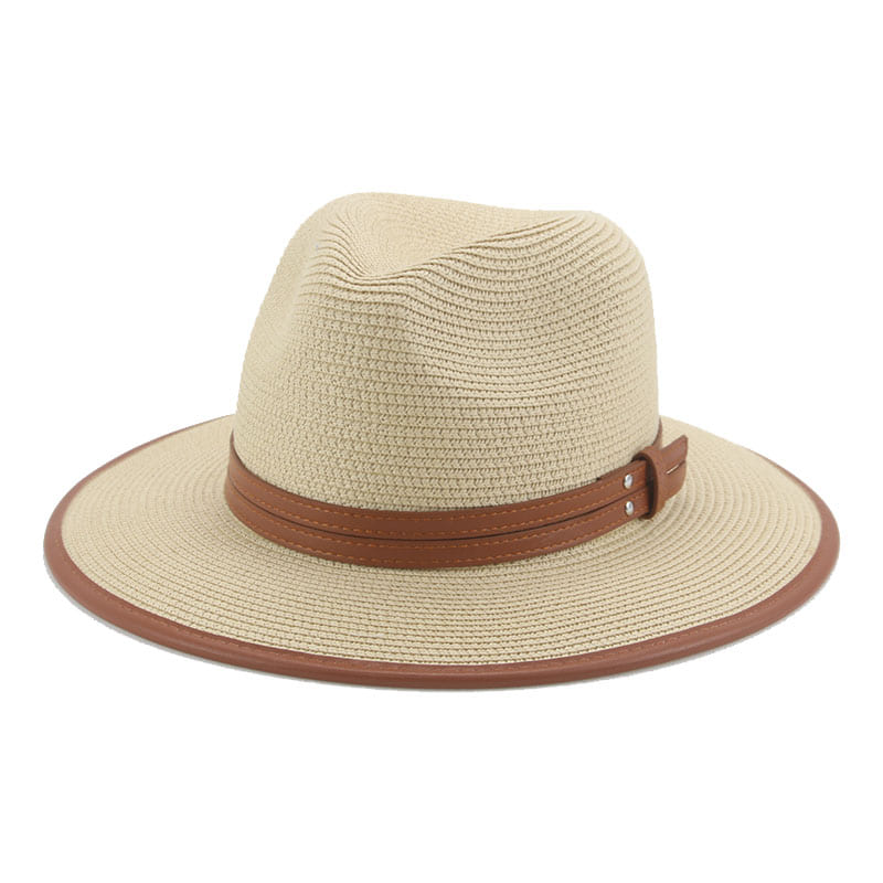 Lorient Summer Straw Fedora Hat - Light Breathable Style For Warm Weather And Casual Days