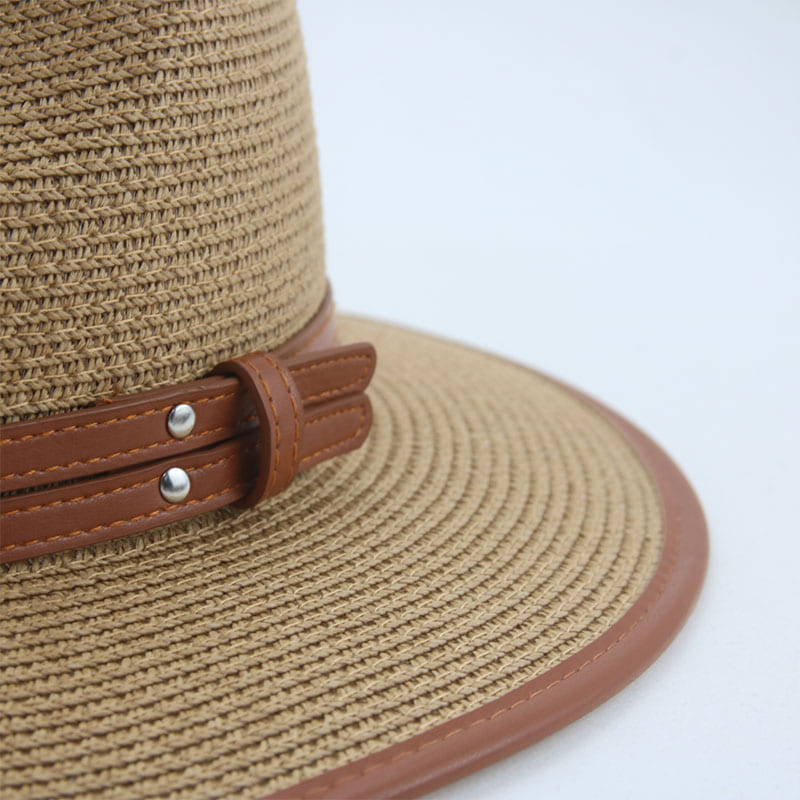 Lorient Summer Straw Fedora Hat - Light Breathable Style For Warm Weather And Casual Days